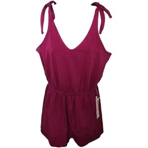 NWT Vanilla Star Juniors Cozy Tie Romper